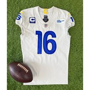 Jared Goff Los Angeles Rams Team Issued 2020 Authentic Bone NFL Football Jersey